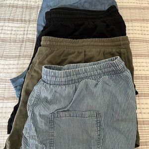 Universal Thread Blue and Black Shorts Comfortable Joggers